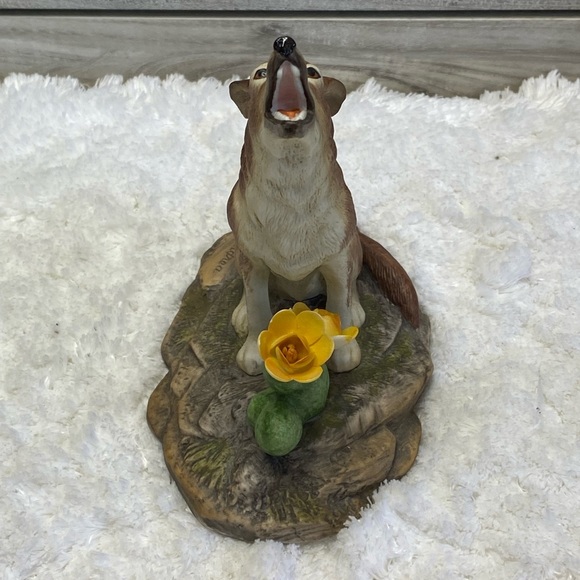 COYOTE  Howling by Cacti ANDREA BY SADET #8615 MADE IN JAPAN IN 1990 - Picture 5 of 11